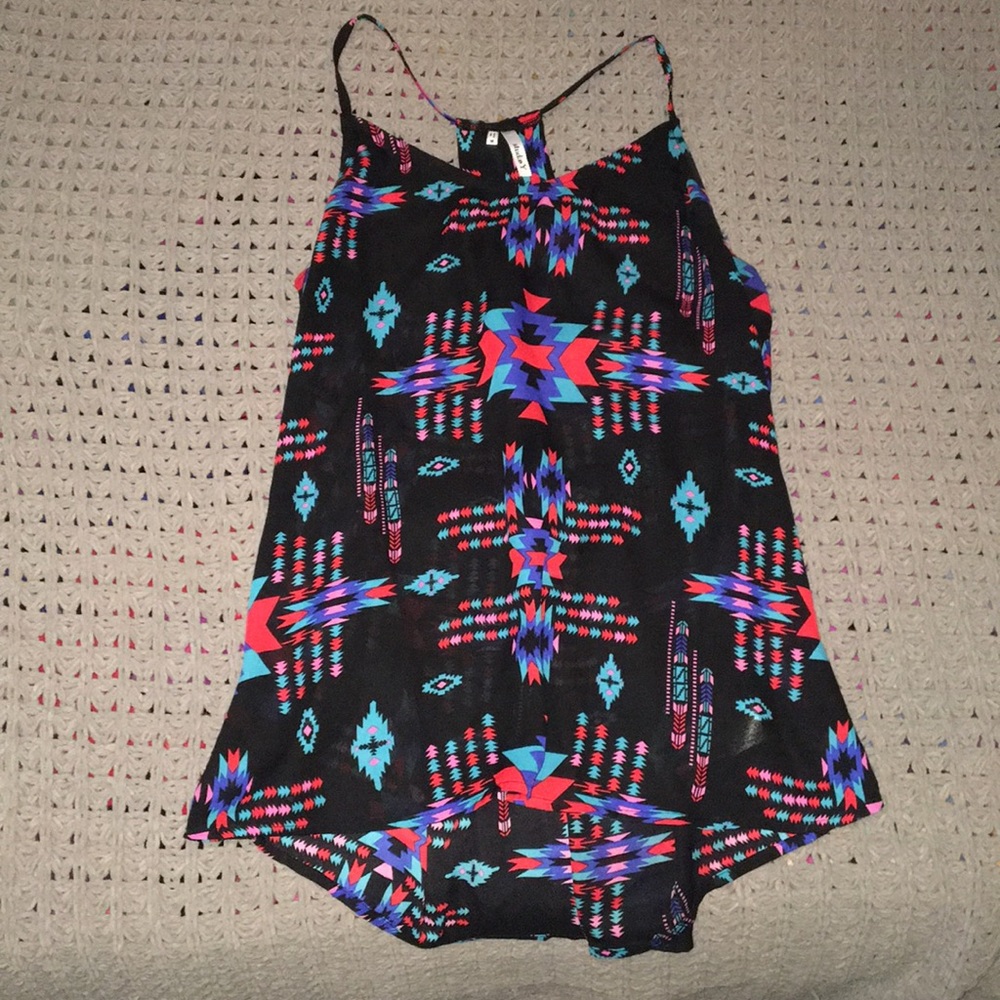 Aztec Printed Tank Top